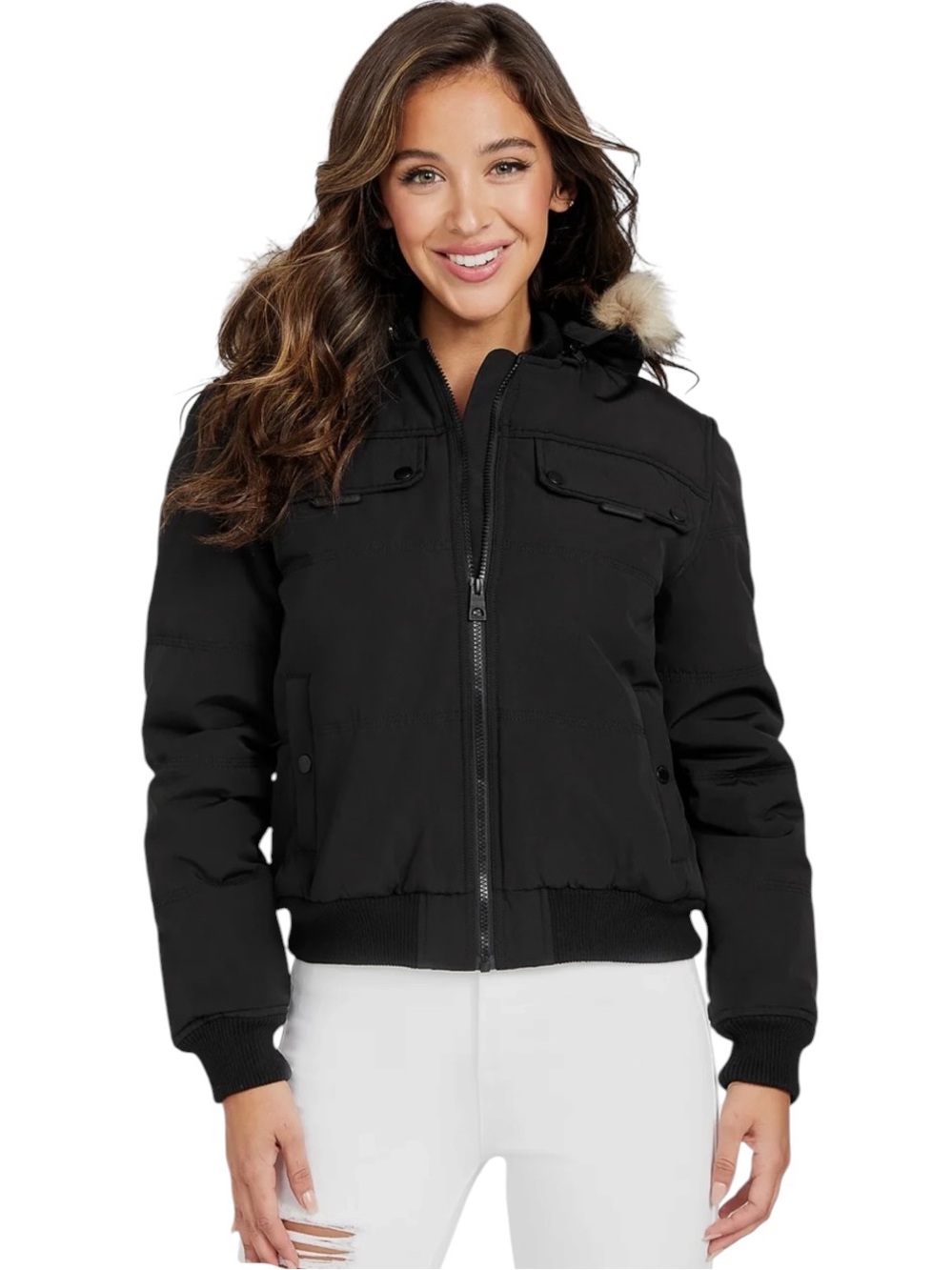 Guess Eco Dustina Hooded Padded Jacket